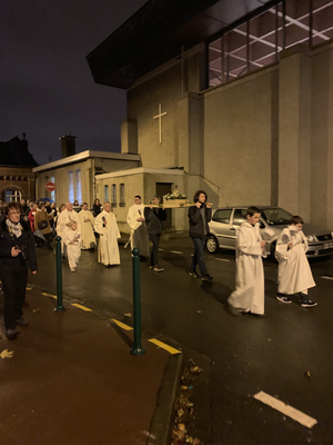 2018 12 08 Procession en l'honneur de Marie, fête de l'Immaculée conception